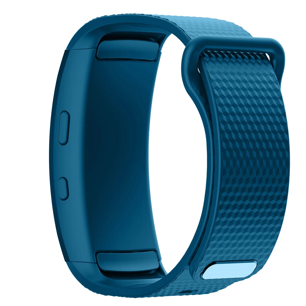 Силиконовый ремешок для часов Samsung Gear Fit2 Pro регулируемый наручных Fit 2 SM-R360 браслет