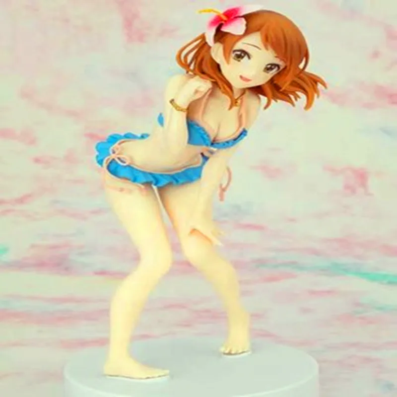18CM THE IDOLM STER Anime Figure KAREN HOJO Dolls Model Action Swimsuit Sexy Collectible with Box F138 | Игрушки и хобби