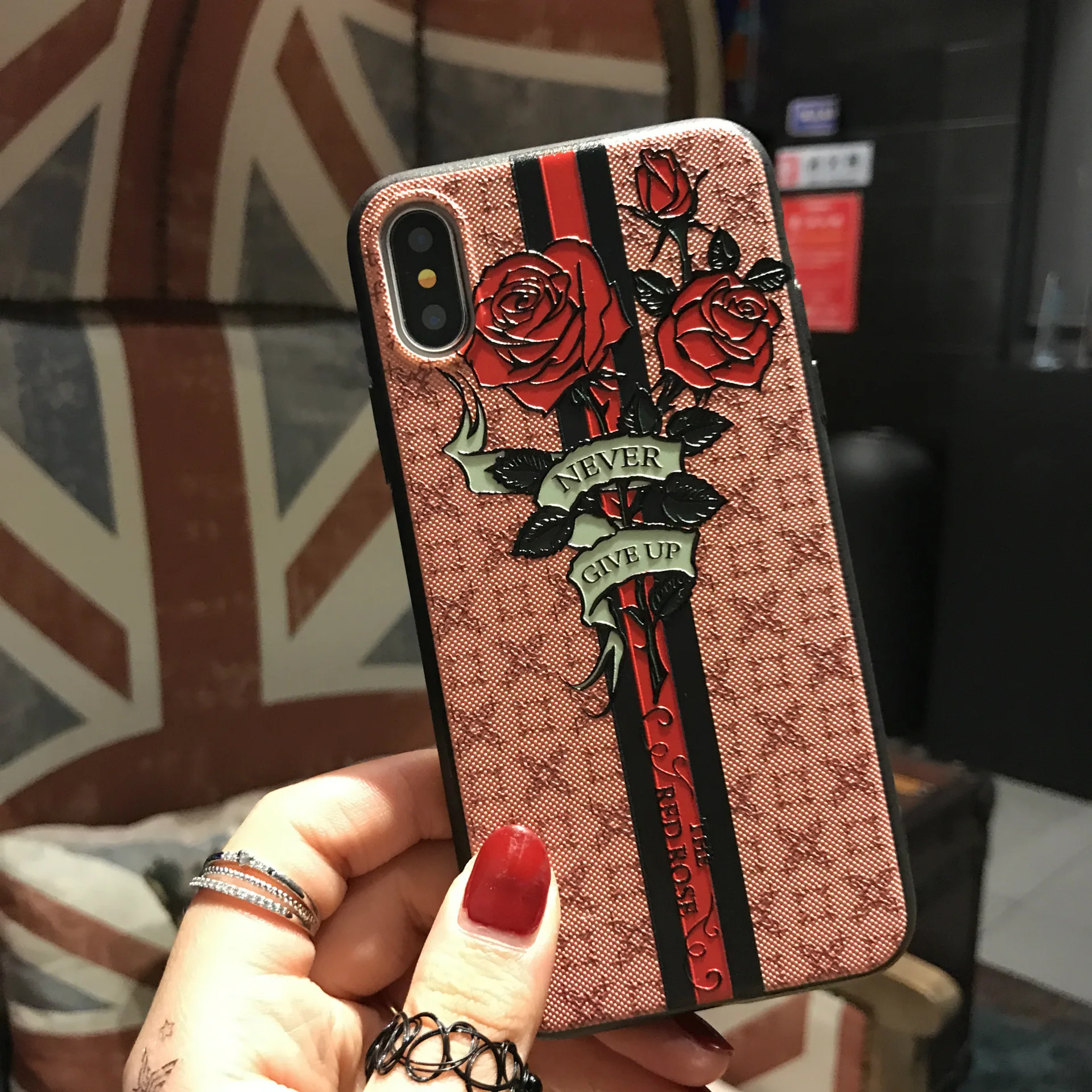 New 3D touch Butterfly bee case for iPhone X Luxury Fashion relief back cover Apple 7 8 6s 6 plus Shockproof protection | Мобильные