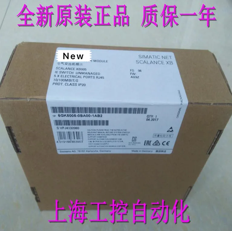 

100% оригинальный новый 2 года гарантии 6GK5005-0BA00-1AB2 XB005 Электрический модуль переключателя 6GK5 005-0BA00-1AB2