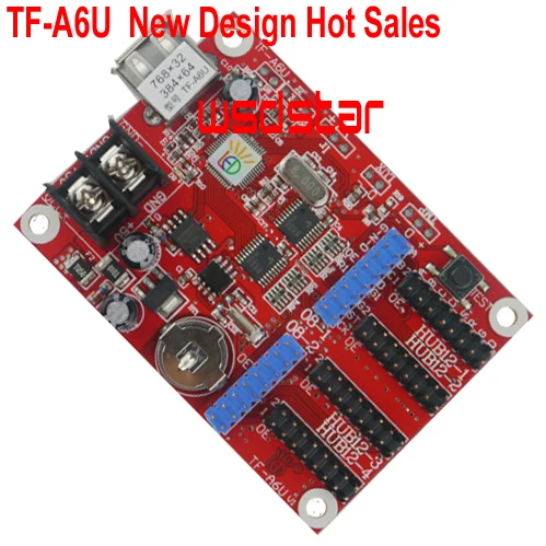 Фонарь 768*32 2 * HUB08 и 4 HUB12 USB один два цвета P10 Светодиодный контроллер с поддержкой
