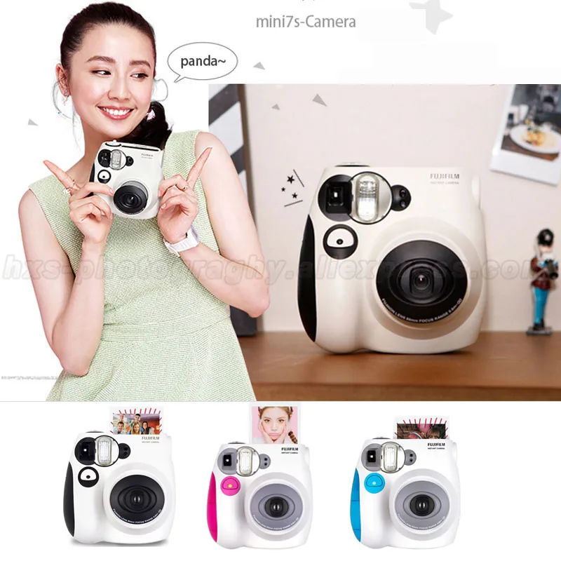 Fujifilm Instax Mini 7s фотокамера моментальной печати синий розовый черный, принимаем Fuji Fujifilm Instax Mini Films