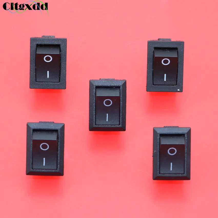 Cltgxdd 10 шт. кнопочный переключатель 11x17 мм SPST 2Pin 6A 250 В/10A 125 В KCD1 оснастка вкл/Выкл