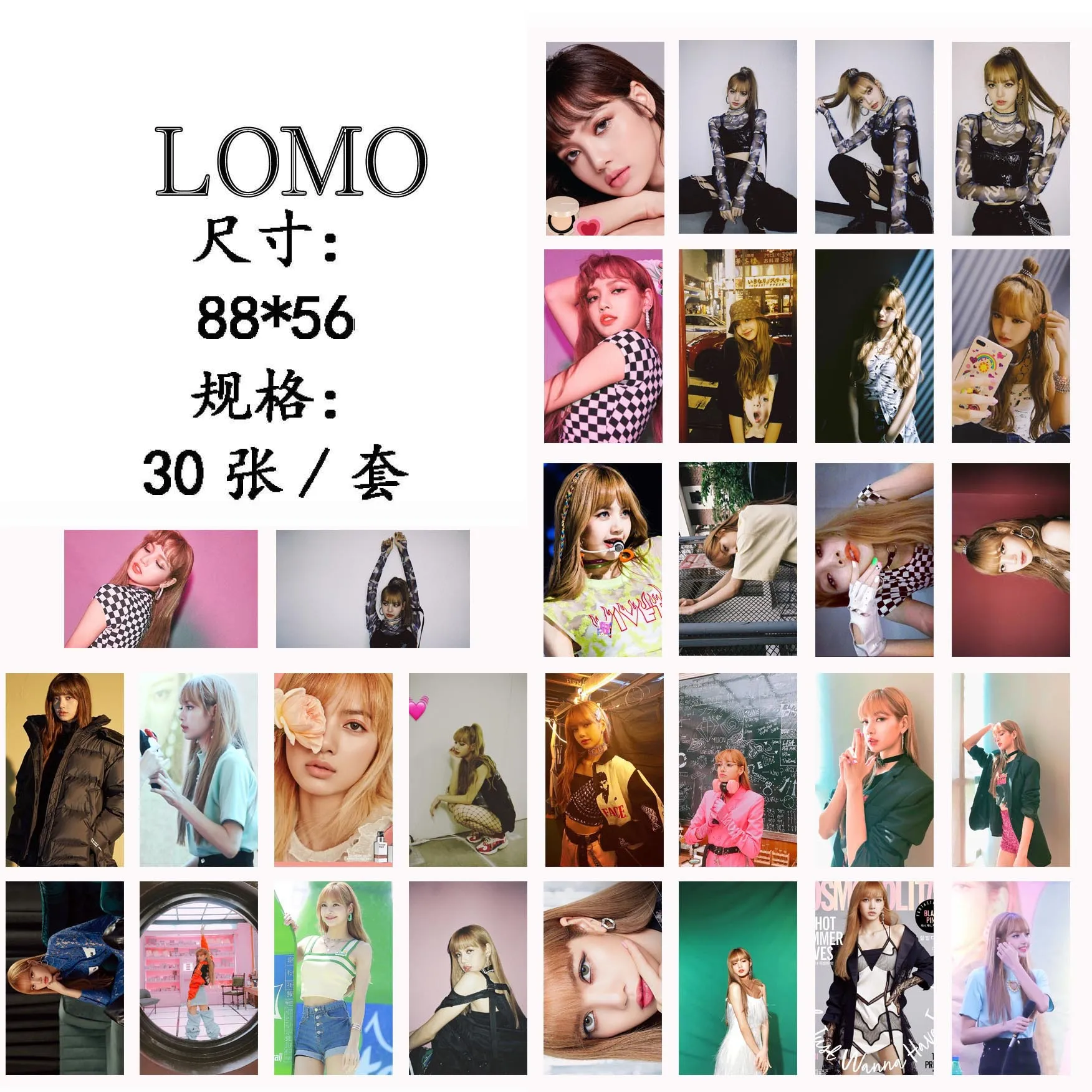 30 шт./компл. KPOP BLACKPINK альбом самодельная бумага ЛОМО карта фото карта Плакат HD Фотокарта коллекция фанатов