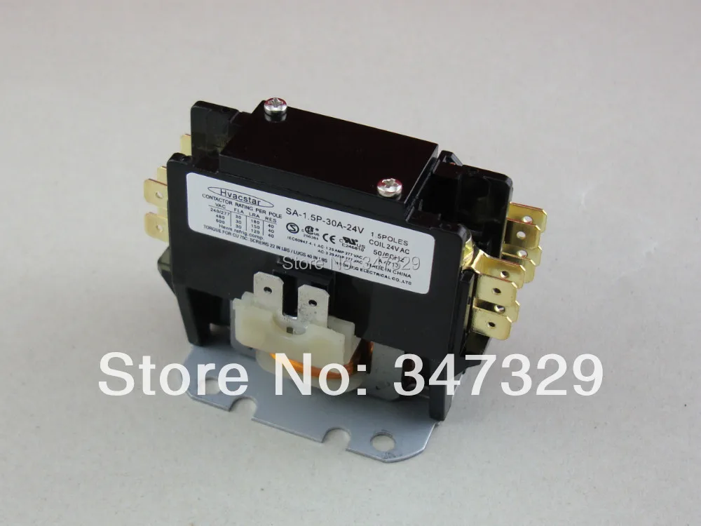 Hvacstar SA 1.5P 30A 24V контактор определенного назначения 1 5 полюса 30FLA AC катушка DP