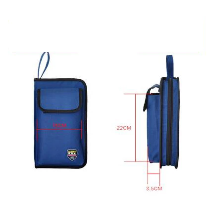 B-M Oxford Canvas Waterproof Storage Hand Tool Bag Screws Nails Drill Bit Metal Parts Fishing Travel Makeup Organizer Pouch Bag Case - Цвет: B-M