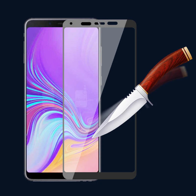 2 шт 3D закаленное стекло для Samsung Galaxy A9 2018 полное покрытие экрана Защитная пленка