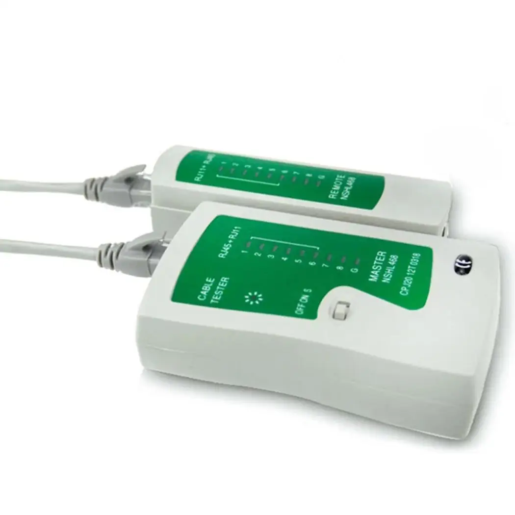 Многофункциональный инструмент для тестирования сети RJ45/RJ11 сетевой кабель Белый