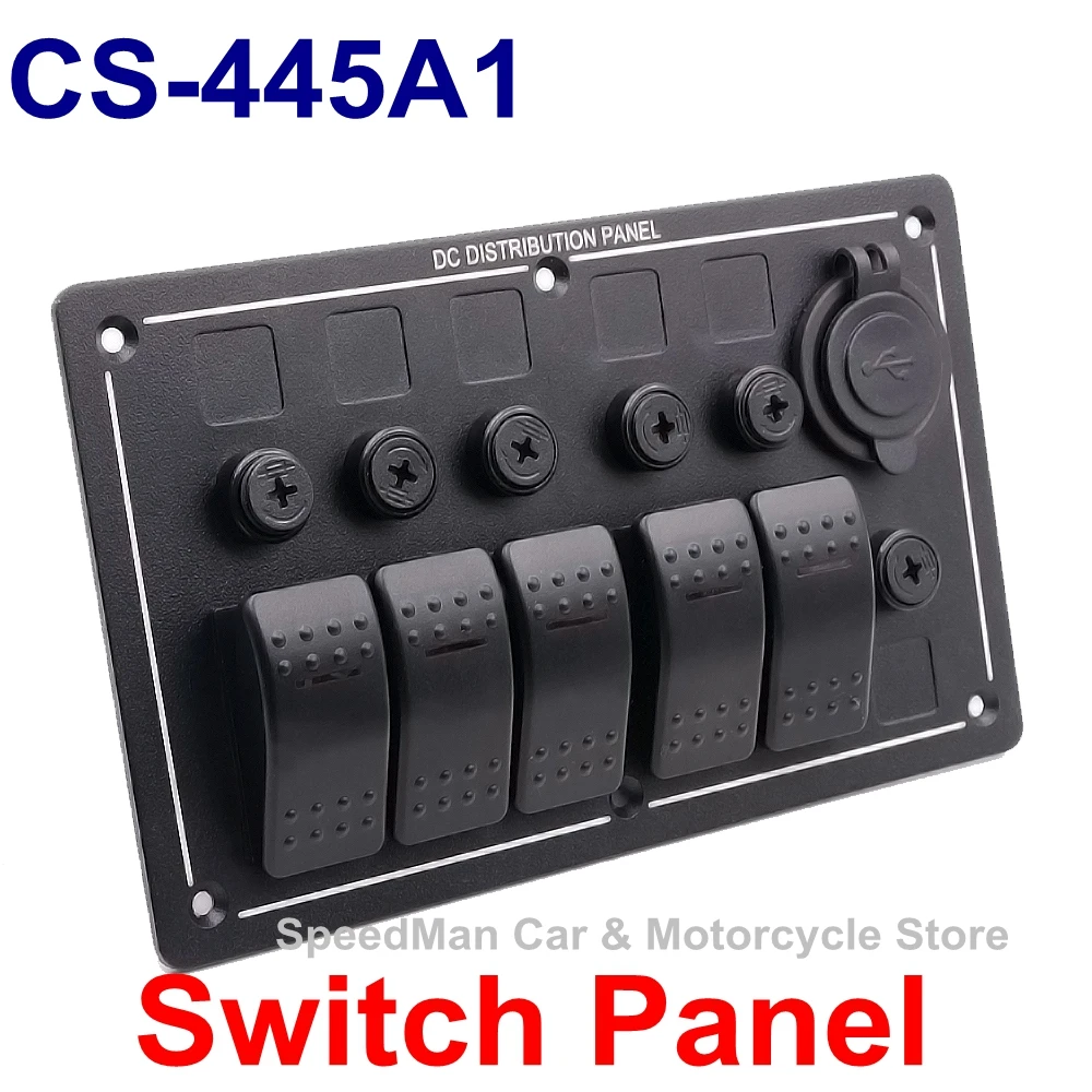 Новое поступление CS-445A1 USB вольтметр автомобильного переключатель Панель