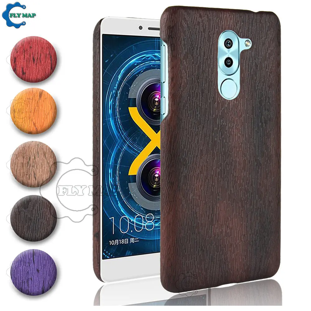 Чехол с деревянным лицевым покрытием для Huawei Honor 6X 6 X BLN L21 Honor6X Жесткий ПК Защитный