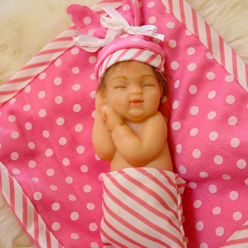 Маленькие куклы Мягкие силиконовые полный Reborn Baby Doll Игрушки для ванной Для детей