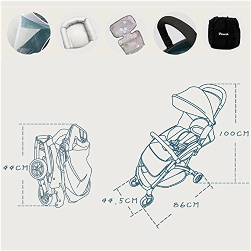 6 8 кг высокое качество легкая портативная детская коляска допускается в