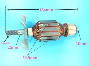 Якорь 220В-240В ротор 220-61 Замена для Dewalt DW745