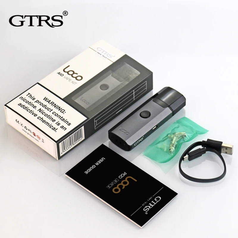 Pod Vape комплект оригинальный GTRS LOCO AIO многоразовый для электронных сигарет система - Фото №1