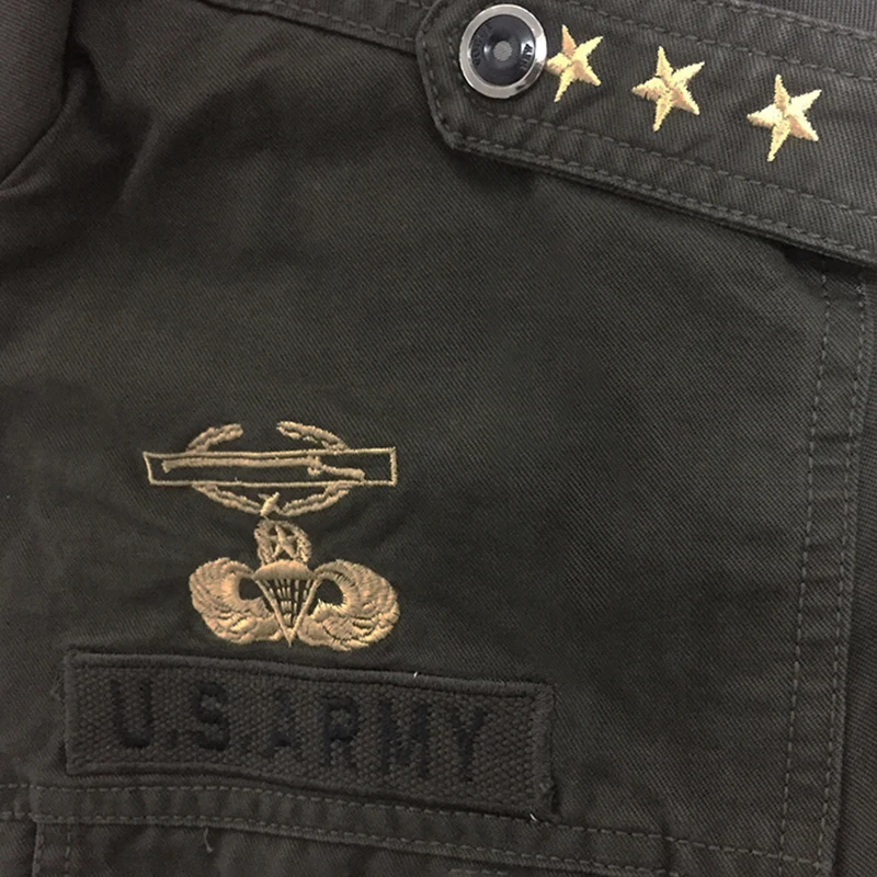 M 6XL LetsKeep новая весенняя армейская Мужская куртка Бомбер значки военная мужская