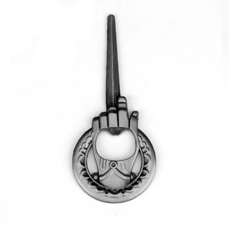 silver Открывалка для пива из металлического сплава, ручная открывалка для бутылок, винтажный брелок, сувениры «Игры престолов», Бронзовый Серебристый Брелок для ключей - Цвет: silver