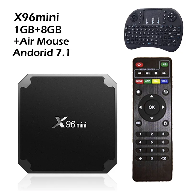 X96 Mini 1GB 8GB X96Max Смарт ТВ приставка Android 8,1 Amlogic S905X2 Четырехъядерный 4 ГБ 32 ГБ 64 Гб 2,4G WiFi BT H.265 4K ТВ приставка медиаплеер X96mini - Цвет: X96 Mini 1GB 8GB