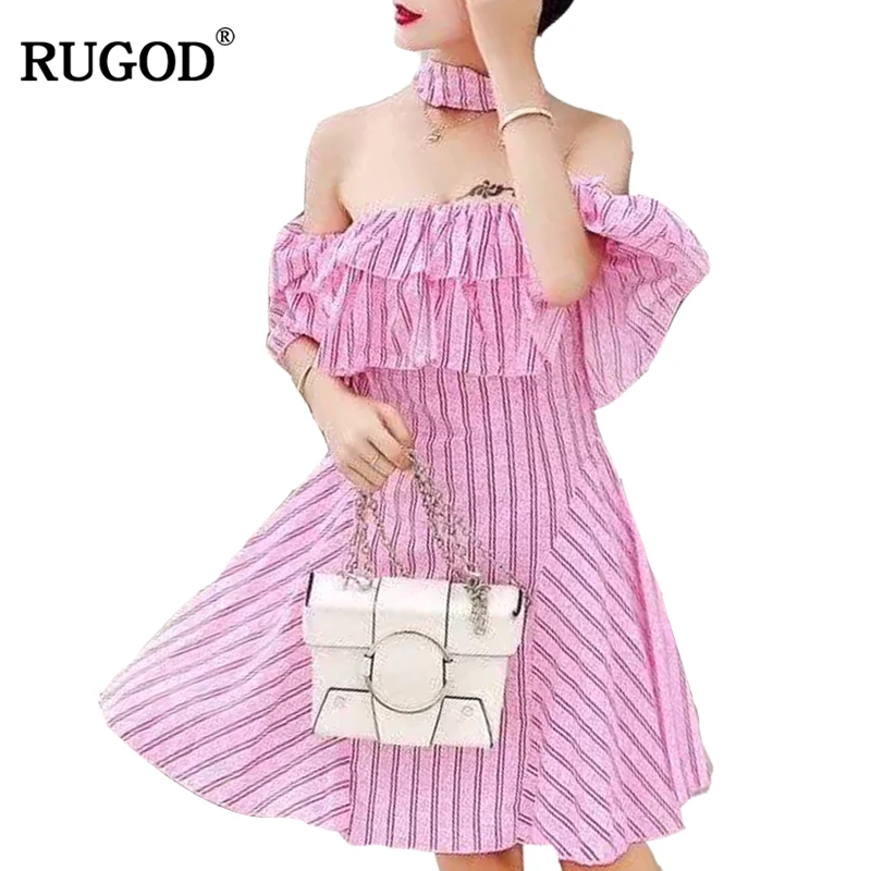 RUGOD 2018 Новое поступление сезон: весна–лето Повседневное женское платье