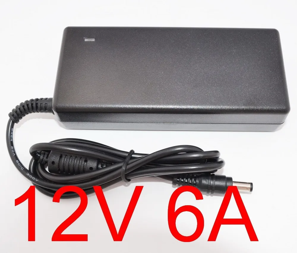 20 шт. Новый 12V6A AC 100 в 240 адаптер преобразователя DC 12 В 6A 72 Вт источник питания 5 мм x 2