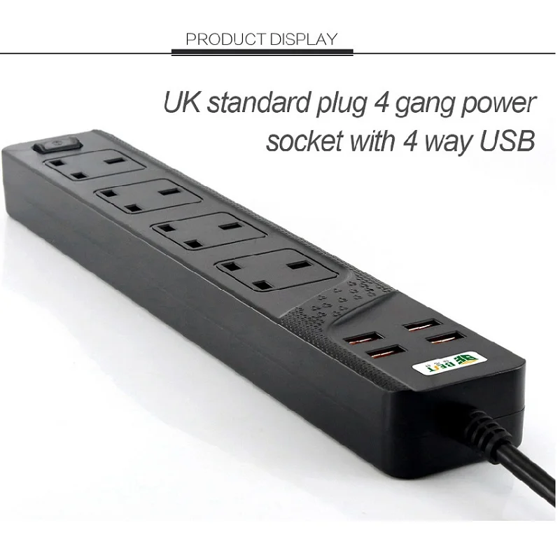 Умный удлинитель с USB портами универсальная розетка для великобритании и
