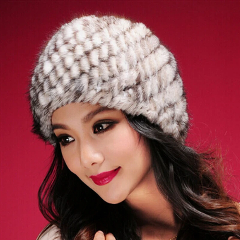 ZDFURS 2016 меховая шапка из натуральной норки лыжная теплые головные уборы с черепом