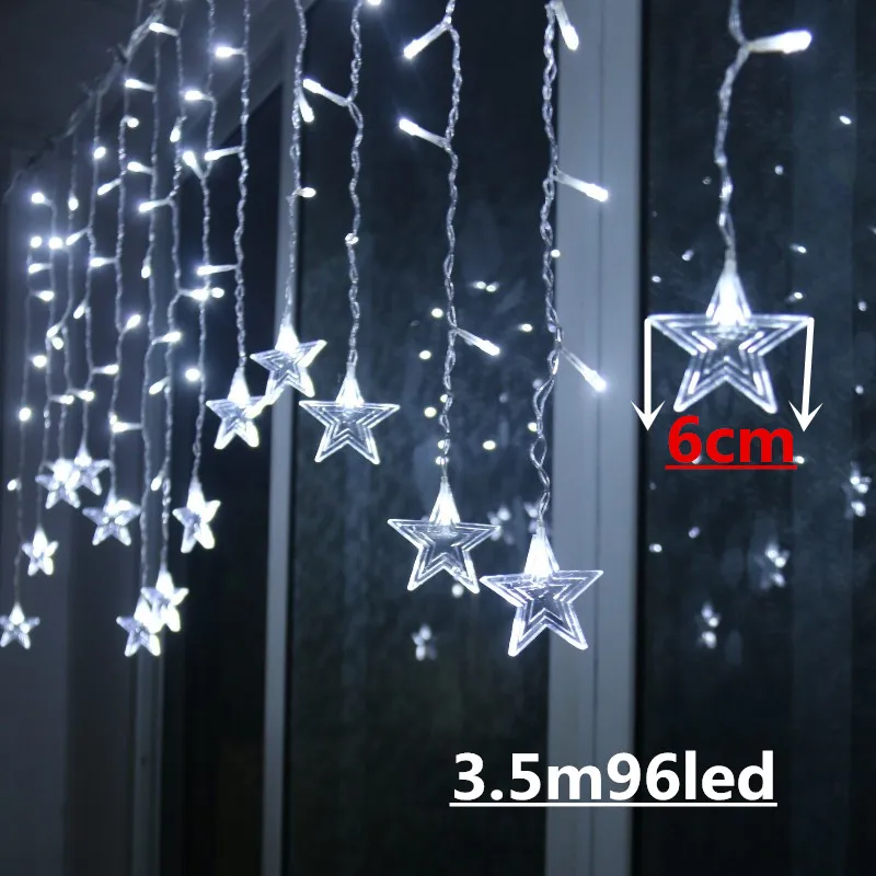 3.5m Star White Рождественские украшения для дома Светодиодная гирлянда елочные украшения Рождественские украшения Navidad Новогоднее украшение. Q - Цвет: 3.5m Star White
