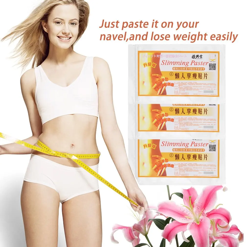 100PCS Slimming Patches Sheets Lose weight Navel Pastes Healthy Diet Detox Adhesive Stickers Fat Burning | Красота и здоровье