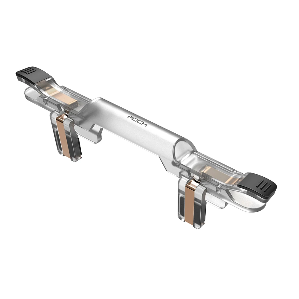 Игровой джойстик ROCK Gamepad для пубг, триггер, умная кнопка огня, Aim Trigger Key L1R1, контроллер шутера для мобильных телефонов, игры - Цвет: Белый