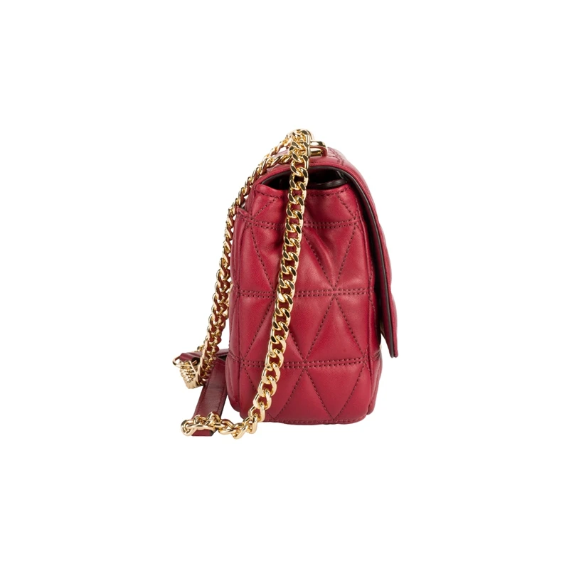 Большая Стеганая Кожаная Сумка через плечо Michael Kors MK Sloan
