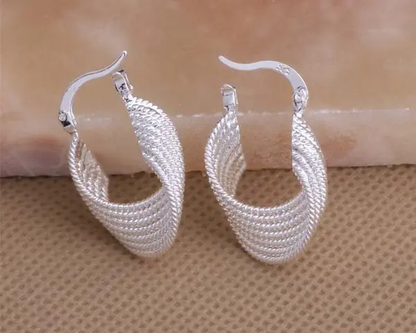 Посеребренные серьги серебряные модные ювелирные Polyline/bjiakпа fiuaoaba AE077 | Украшения