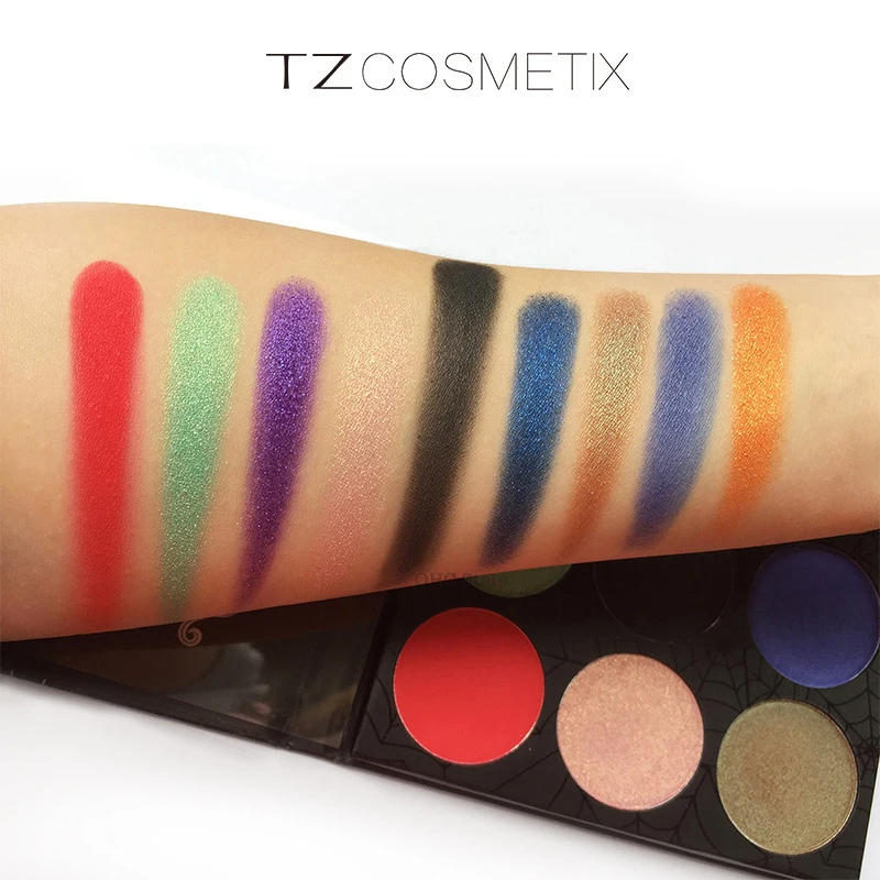 Naked Eyeshadow Pallete водостойкие натуральные дымчатые блестящие тени для век Палитра матовые нюдовые мерцающие пудры макияж 9 цветов Косметика