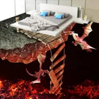 Пользовательские фотообои современные креативные 3D стерео Лава вулкан спрей Огненный Дракон 3D напольная плитка ПВХ водостойкая для гостиной
