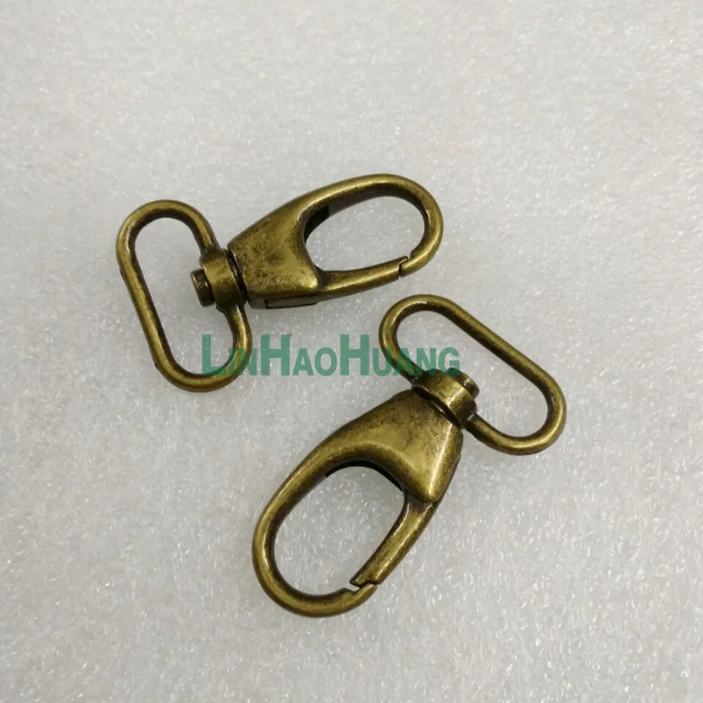 

25pcs/lot 27mm 1.1inch Alloy Swivel Clasps Snap Key Hooks DIY Key Chain Ring Antique brass Free Shipping 2017091801