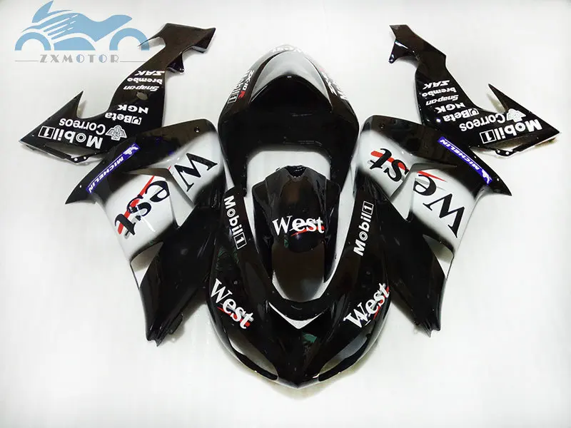 Профессиональный комплект обтекателей на заказ для KAWASAKI Ninja 2006 2007 ZX10R мотогонок 06