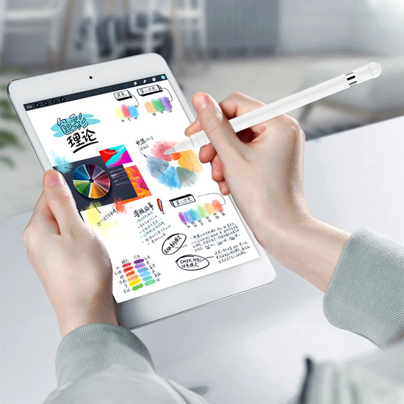 Мягкий силиконовый чехол для Apple Pencil Case для iPad Pencil cap Насадка На глушитель держатель планшет ручка-стилус чехол