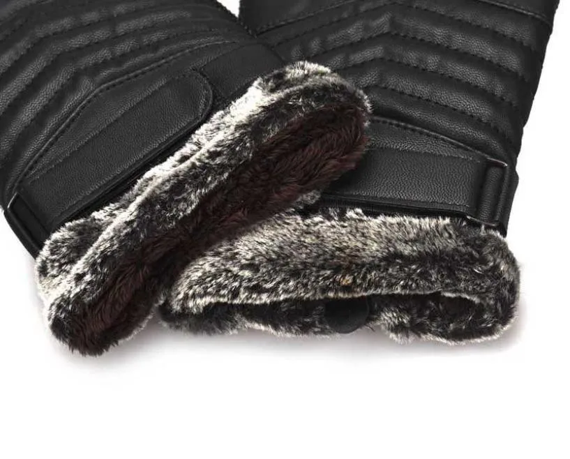 Женские зимние спортивные теплые перчатки, женские кожаные перчатки Eldiven Guantes mujer Luvas de inverno gants 18Nov