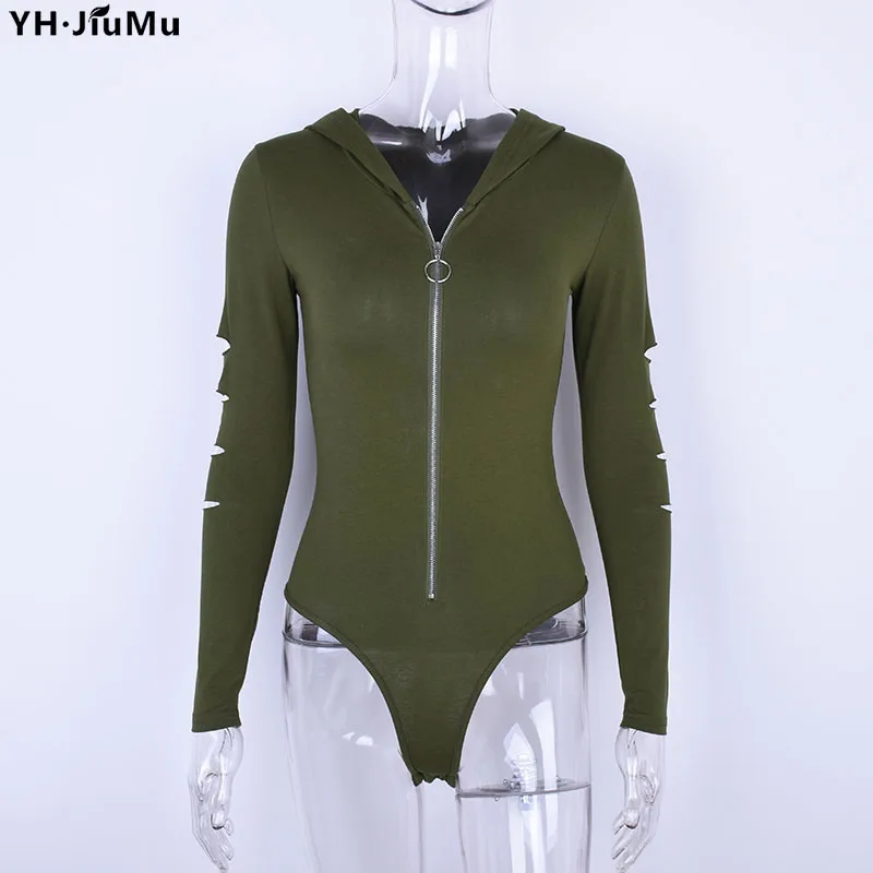 YH. Jiumu Для женщин Корректирующие боди для молния Caps пикантные однотонные