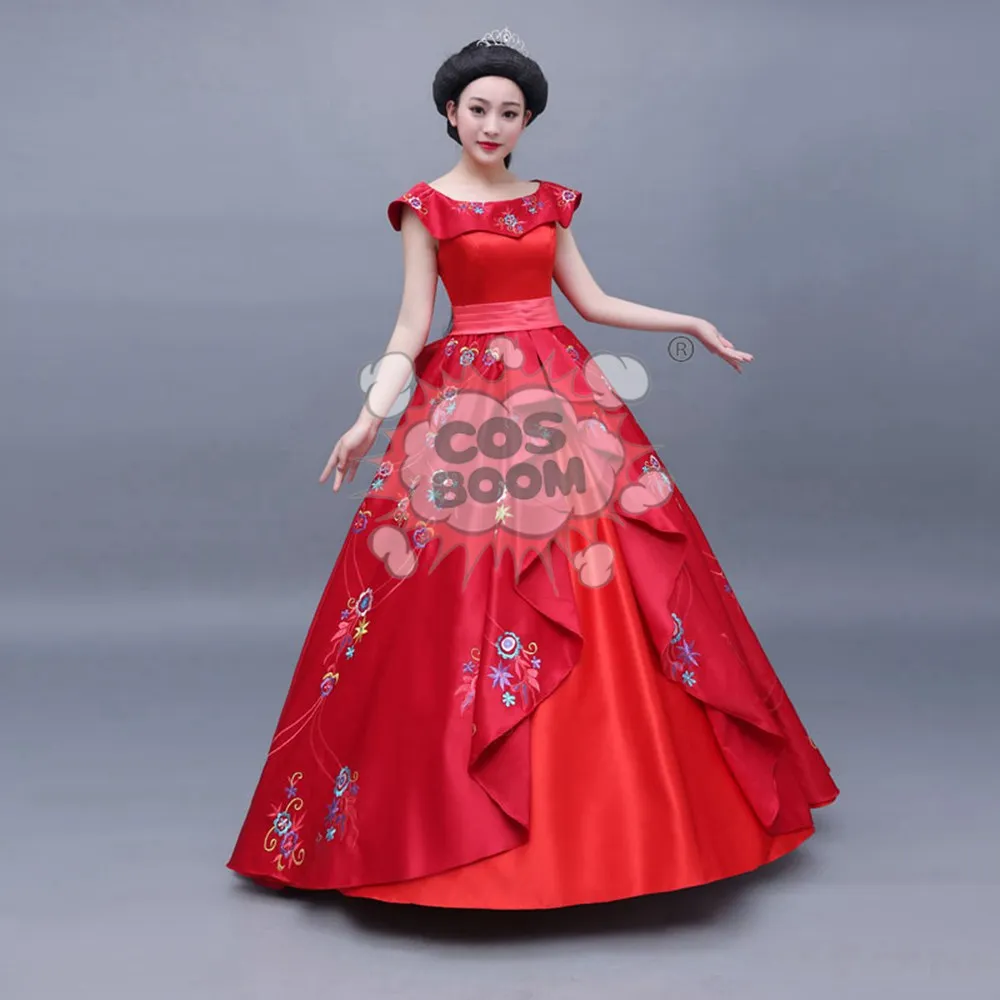 Женский карнавальный костюм COSBOOM Elena of Avalor вечернее платье с вышивкой костюм|cosplay