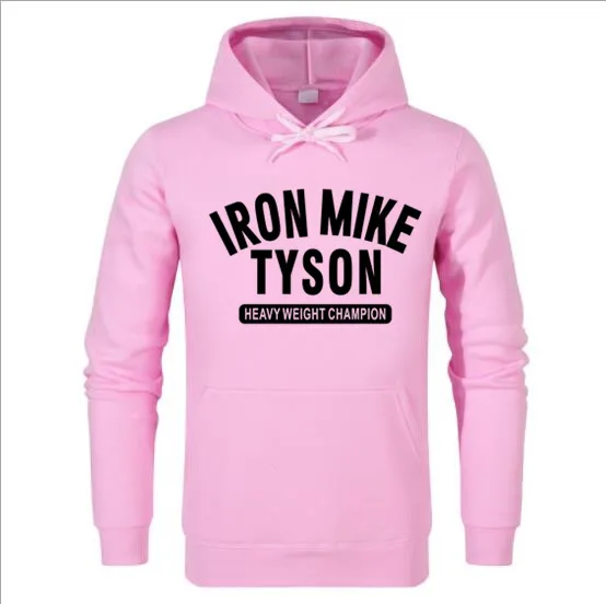 Мужская Новая толстовка с капюшоном Iron Mike Tyson BOX с буквенным принтом логотипа, топы, футболки, крутые толстовки большого размера, толстовки - Цвет: CAMEL