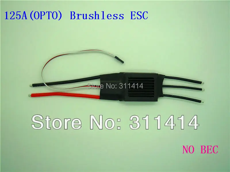 2 шт./лот 125A (OPTO) Бесщеточный Регулятор скорости ESC для радиоуправляемый самолет