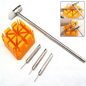 Набор инструментов для удаления звеньев браслета часов, перфоратор, штифты, держатель ремешка, метры метров, ремонтные аксессуары, инструменты