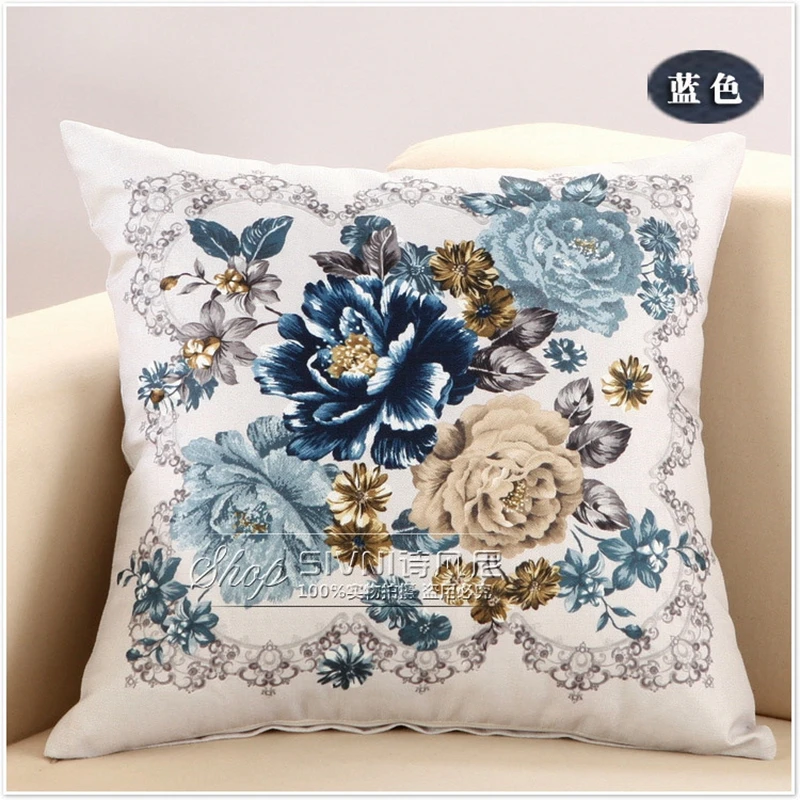 Классические наволочки с цветами декоративные для подушек PC08|cushion green|cushion neckcushion |