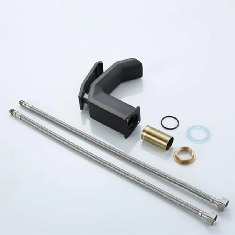 Azeta Черный кран водопроводный для ванной комнаты с одной ручкой смесители