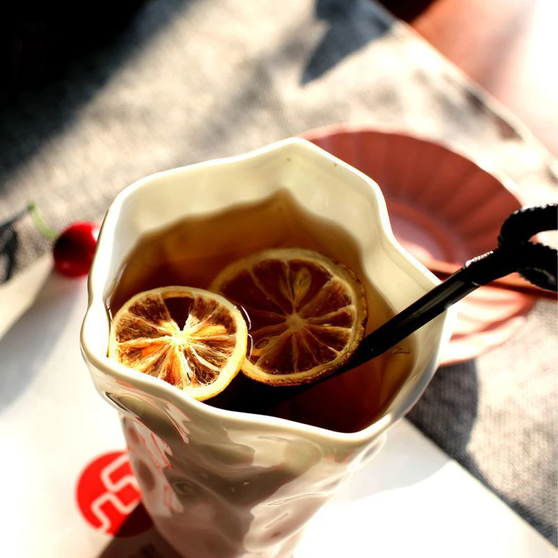 Креативная Складная белая керамическая утренняя кружка для кофе чая молока