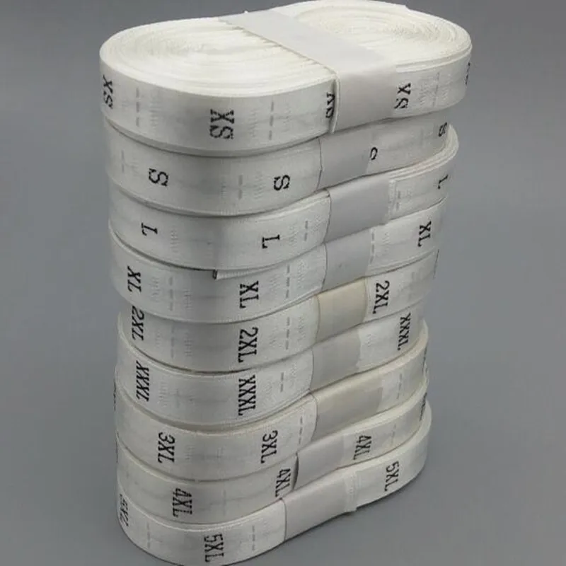 600 шт./лот этикетки для одежды хлопковые с принтом ярлыки детской на заказ размера