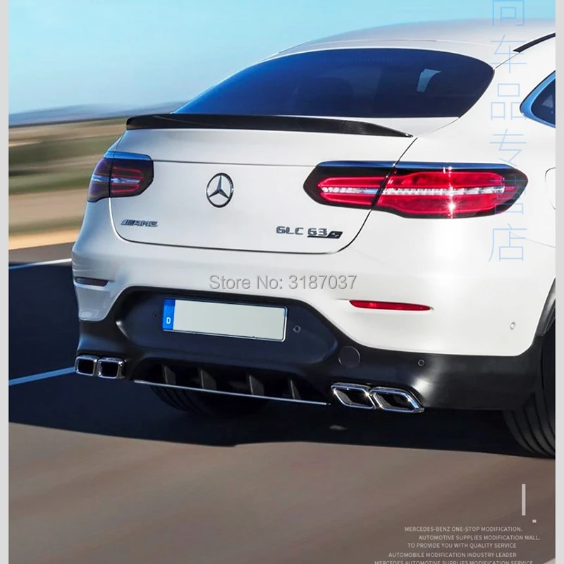 Спойлер для Benz GLc Coupe YC Неокрашенный задний спойлер на крыло крышу из АБС-пластика