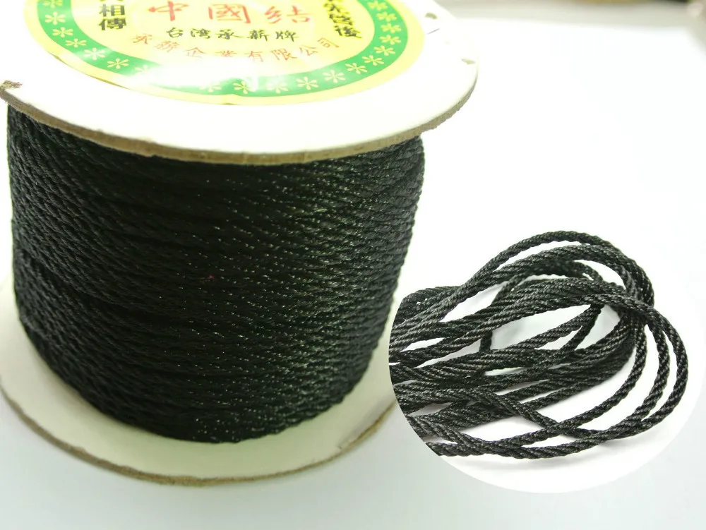 

25 Meter Black Nylon Love Rope Binding Bind up Synthetic Silk String 3mm