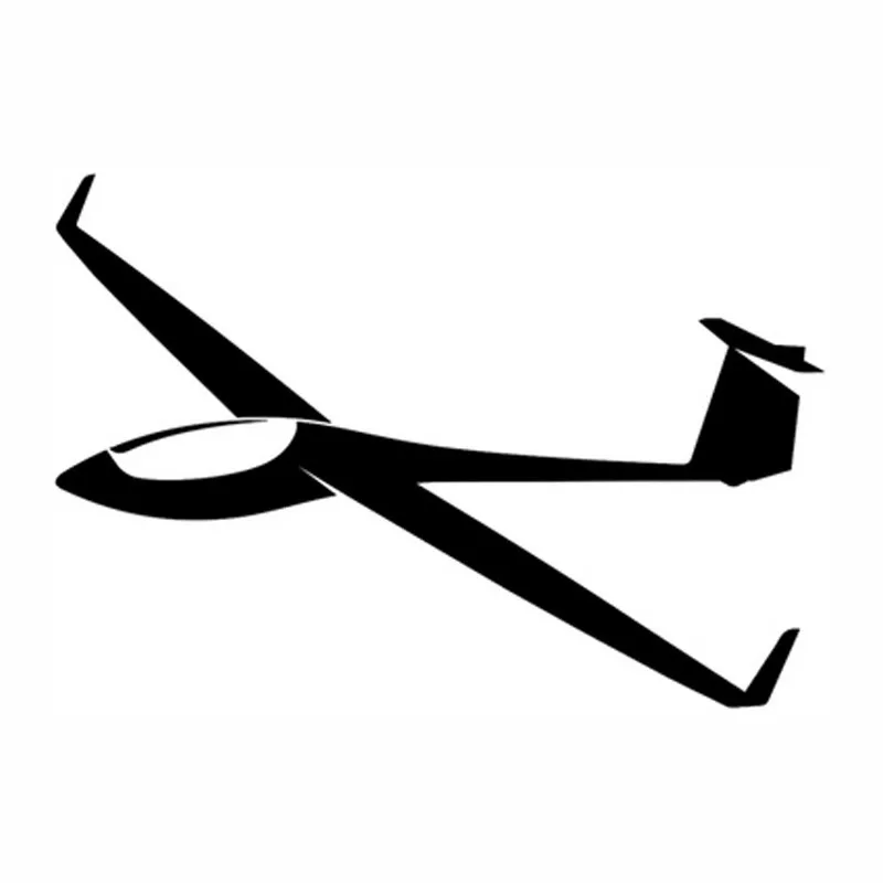 

18cm*12cm Art Glider Pilot Motorcycle Car Styling Vinyl Stickers Decals Black