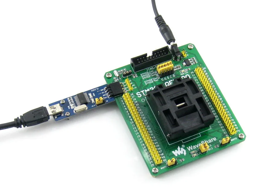 QFP100 LQFP100 QFP STM32F2 STM32F4 STM32 IC тестовая розетка программируемый Адаптер 0 5 Шаг |