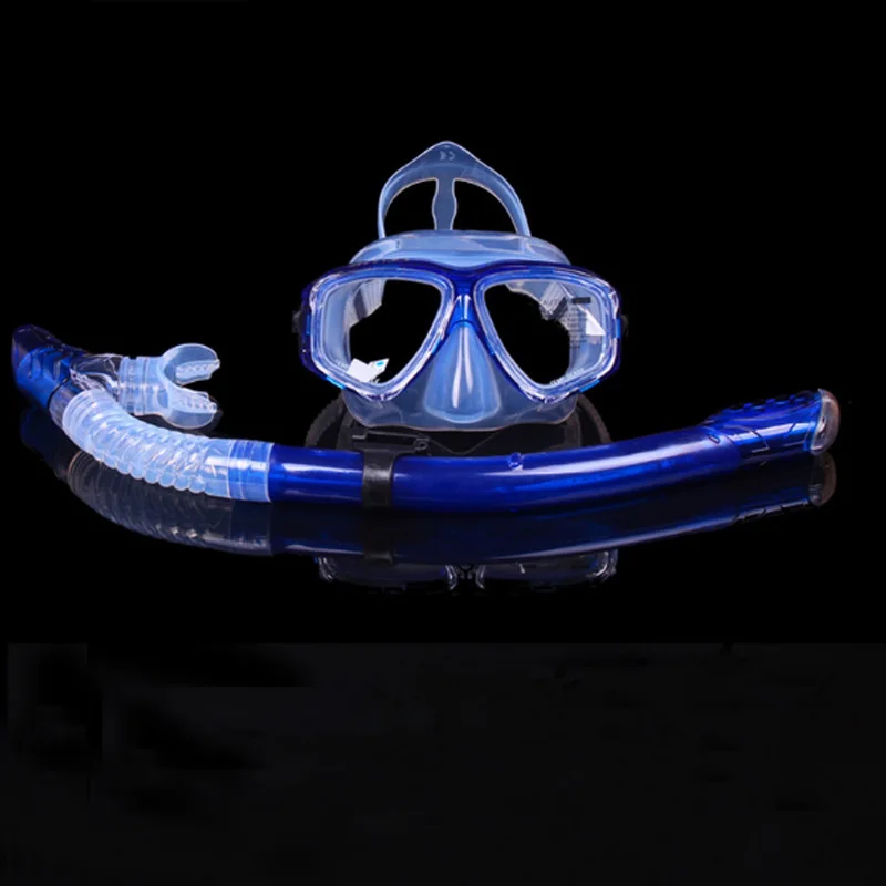 Профессиональная маска для подводного плавания и трубка набор противотуманные
